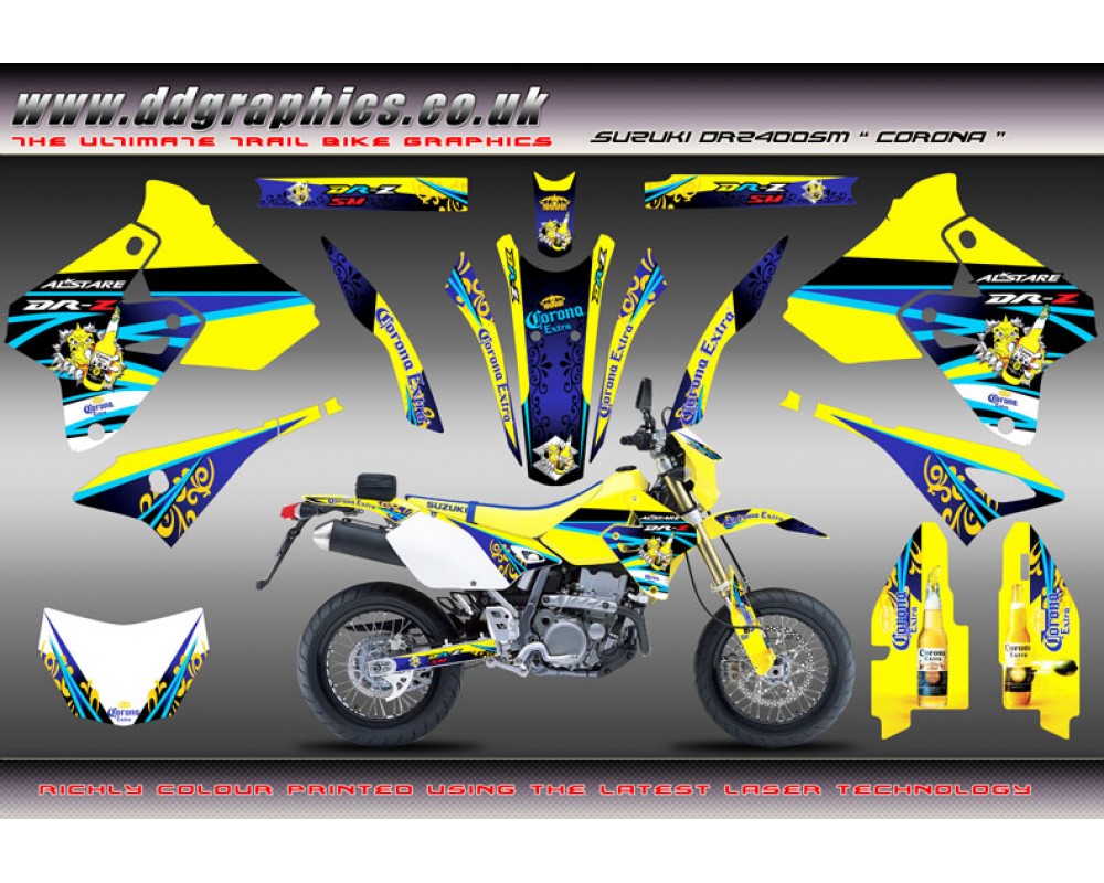 Suzuki DRZ 400SM "Corona" Full Graphic Kit
